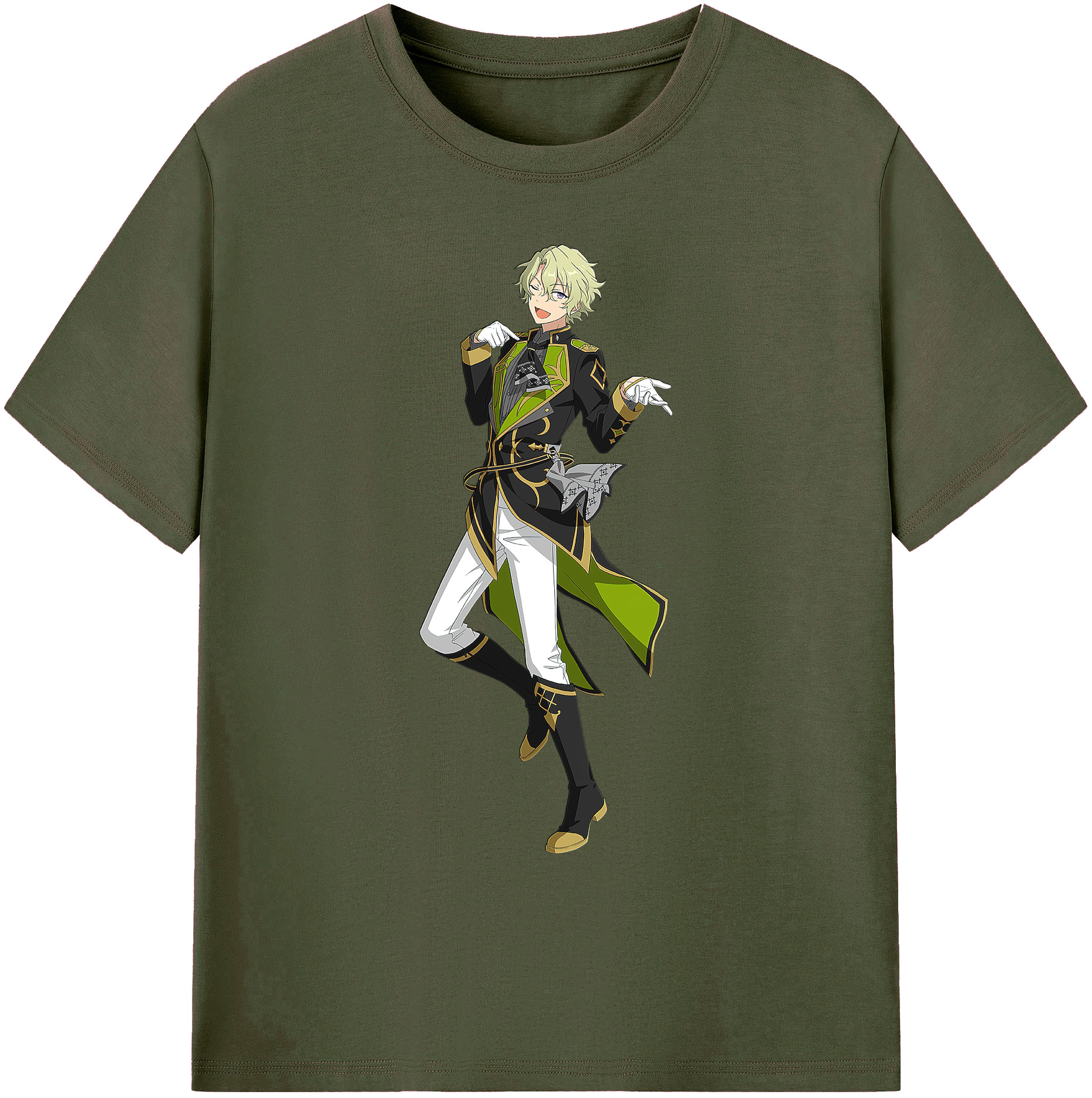 （画像用） あんさんぶるスターズ! Ensemble Stars 綿100％ メンズ半袖Tシャツ｜肌触りやわらか＆通気性